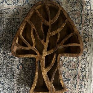 Wood trinket or display shelf